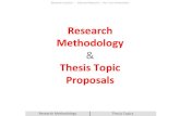 Research Methodology & Thesis Topic Proposals