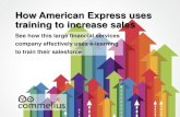 How American Express uses training to increase sales