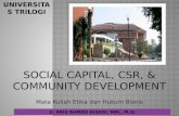 Social capital   csr - community dev - aris ahmad risadi