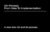 UX Process — From Idea To Implementation