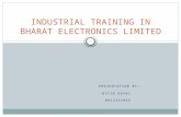 Industrial Training in Bharat Electronics Limited