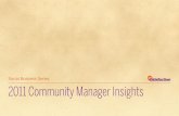 Community Manager Insights - 2011