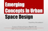 Emerging concepts in urban space design