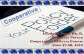 Policy Formulation for Cooperatives