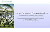 Model Oriented Domain Analysis - Industrialized Software Specifications