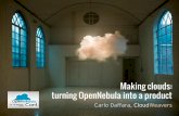 Making clouds: turning opennebula into a product