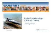 Agile Leadership - Jim Highsmith
