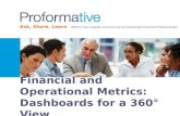 Financial and Operational Metrics: Dashboards for a 360° View