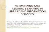 Networking And Resource Sharing In Library And Information