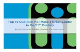 Top 10 Qualities of a Great Leader in the 21st Century