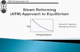 Steam Reforming - (ATM) Approach to Equilibrium