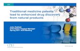 Traditional medicine patents lead to enhanced drug discovery from natural products