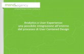 Analytics e User Experience nel processo di User Centered Design