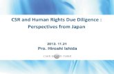 CSR and Human Rights Due Diligence, Perspectives from Japan