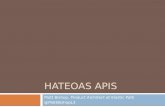 Hateoas APIs are about relationships