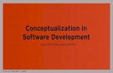 Conceptualization in Software Development