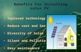 Top 5 benefits for installing solar pv