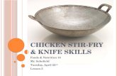 Chicken Stir Fry & Knife Skills
