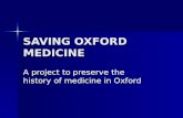 Saving Oxford Medicine