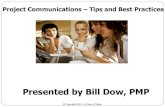 Project communications presentations