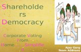 Shareholders Democracy - Voting from home