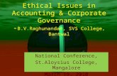 Ethical Issues In Accounting And Corporate Governance-B.V.Raghunandan