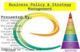 Business policy & strategy management