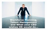 Workforce Planning and Talent Management: What Your CEO Wishes HR Would Do