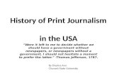 History of print journalism in the usa