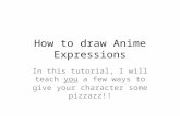How to draw anime expressions