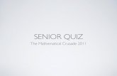 Senior Quiz Finals