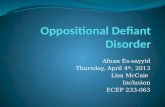 Oppositional defiant disorder