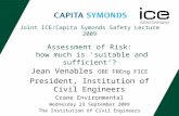 ICE and Capita Symonds Health and Safety Lecture