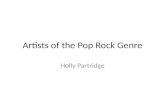 Artists of pop rock genre