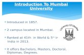 Computer Application In Mumbai University