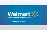 Walmart lobbying in India 2014
