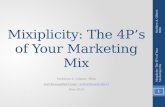 Mixiplicity: The 4P’s of Your Marketing Mix