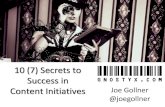 Secrets to Content Initiative Success (Gollner Lavacon 2014)