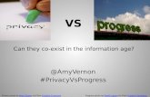 Privacy vs Progress