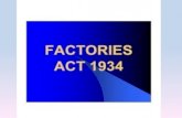 FACTORIES ACT 1934 PPT