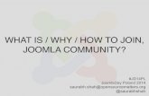 What Is / Why / How to Join Joomla! Community - JoomlaDay Poland 2014