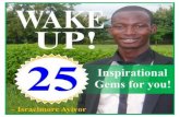 Wake up! (25 Inspirational GEMS for you)