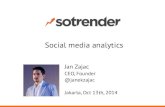 Social media analytics - Sotrender training in Jakarta, Indonesia