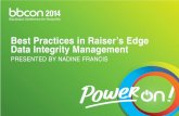 Best Practices in Raiser's Edge Data Integrity Management