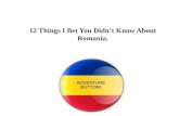 12 things i bet you didn’t know about Romania