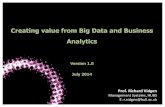 Big data and value creation