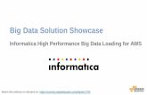 AWS Webcast - Informatica - Big Data Solutions Showcase