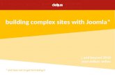 Building complex sites with Joomla