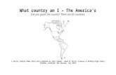 What country am I? – The America’s