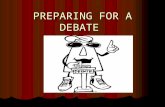 Preparing For A Debate Ppp Est 2